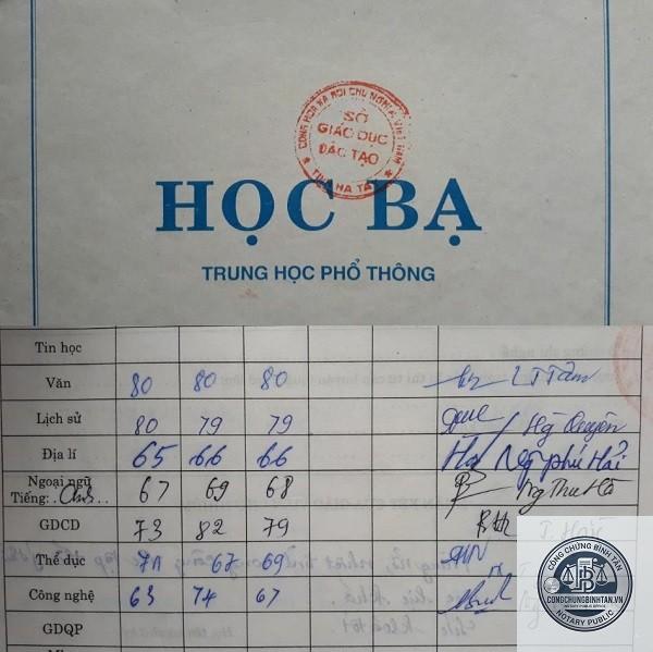 mất học bạ - H&igrave;nh 5
