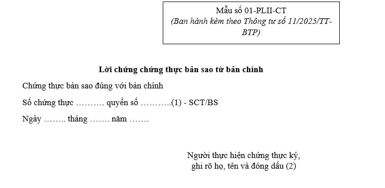 mẫu chứng thực bản sao - Hình 3