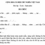 mẫu di ch&uacute;c c&oacute; người l&agrave;m chứng