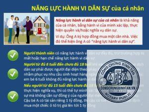 năng lực hành vi dân sự là gì