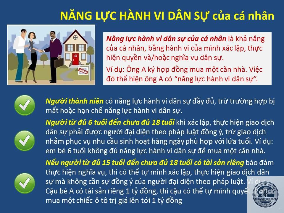 năng lực hành vi dân sự là gì