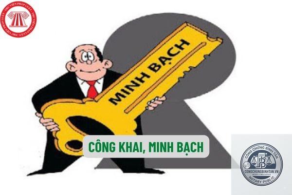 nguyên tắc minh bạch là gì - Hình 3