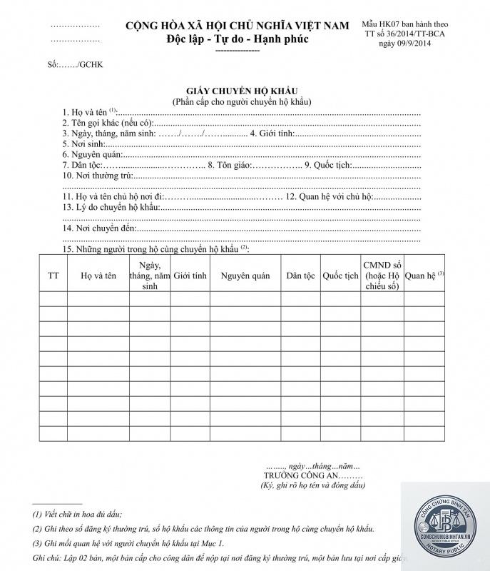 nhập hộ khẩu - Hình 3