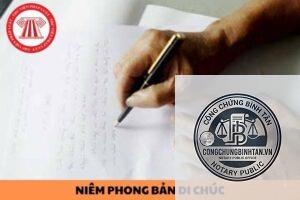 niêm phong di chúc