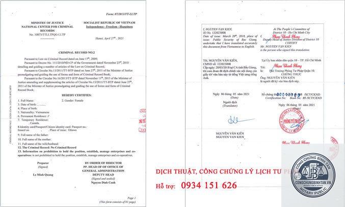 phiếu lý lịch tư pháp đi châu âu - Hình 1