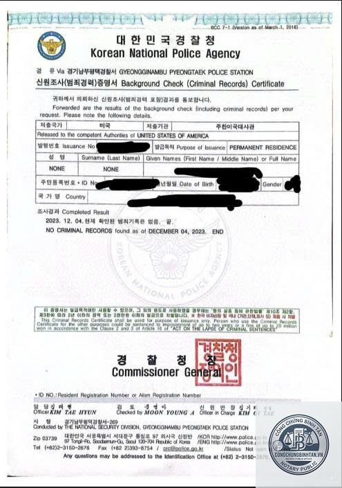 phiếu lý lịch tư pháp đi hàn - Hình 2