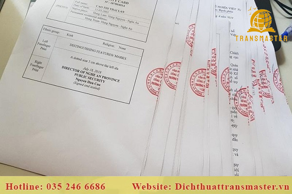 phòng tư pháp quận chứng thực giấy tờ - Hình 1