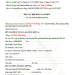phụ lục hợp đồng lao động