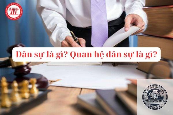 quan hệ dân sự là gì