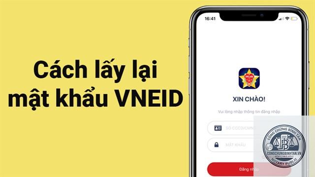 quên mật khẩu VNeID