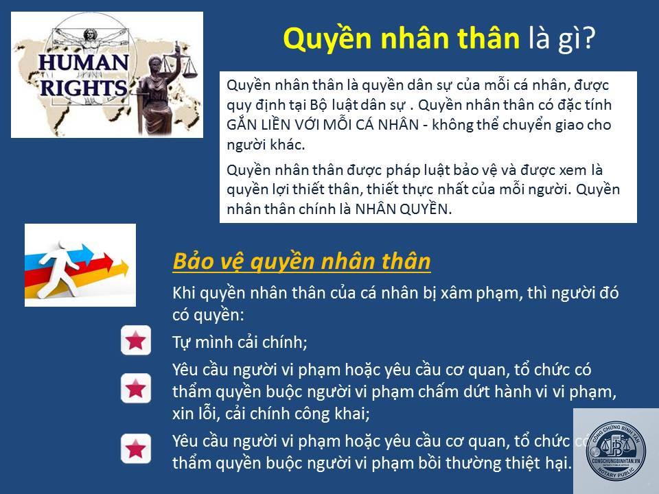 quyền nhân thân là gì