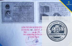 sao y căn cước công dân