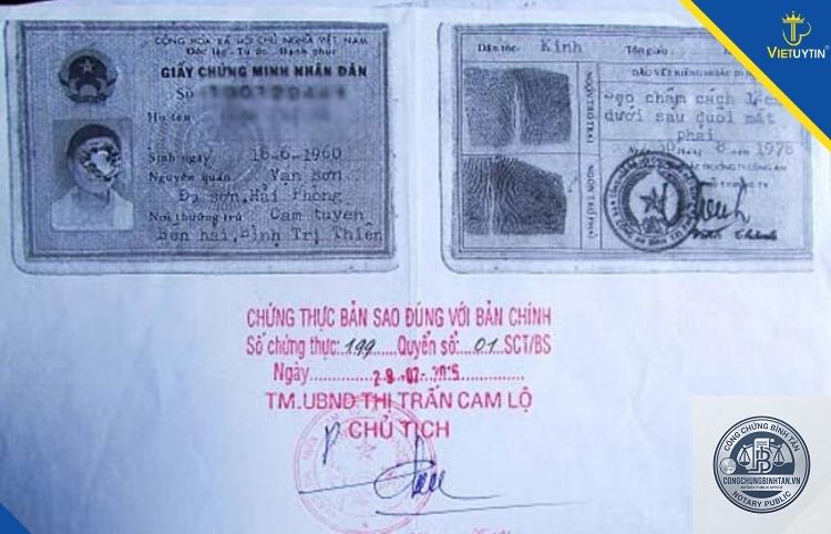 sao y căn cước công dân