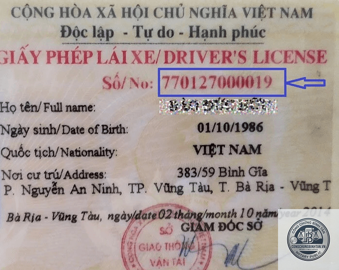 sao y giấy phép lái xe