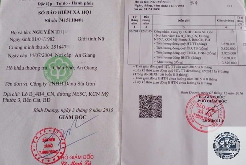 sổ bảo hiểm xã hội - Hình 3