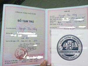tạm trú là gì