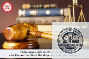 thẩm quyền giải quyết là gì