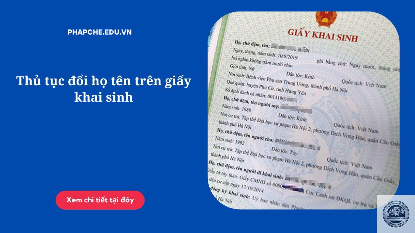thay đổi họ tên trên giấy khai sinh - Hình 3