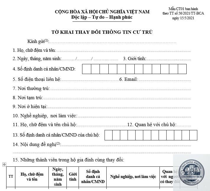 thay đổi nơi tạm trú - Hình 4