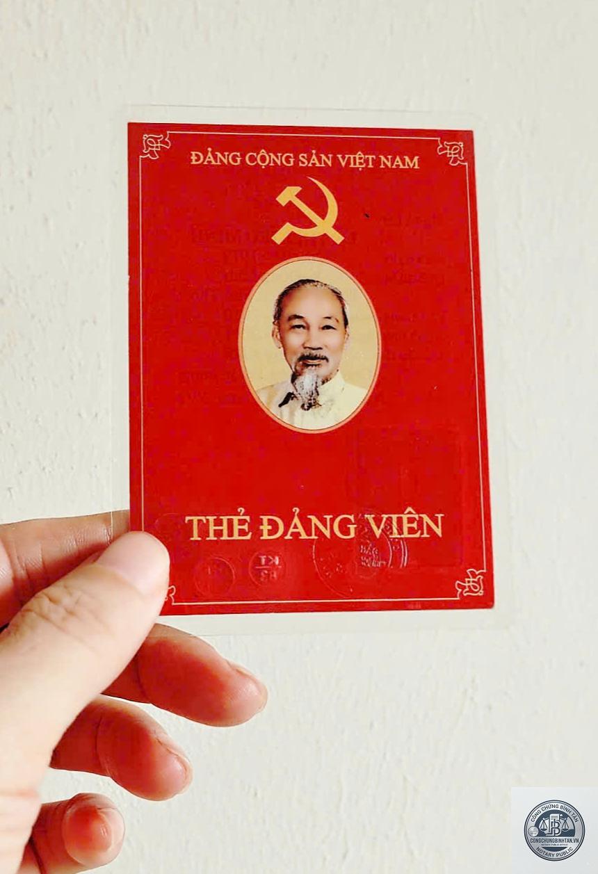 thẻ đảng viên - Hình 2