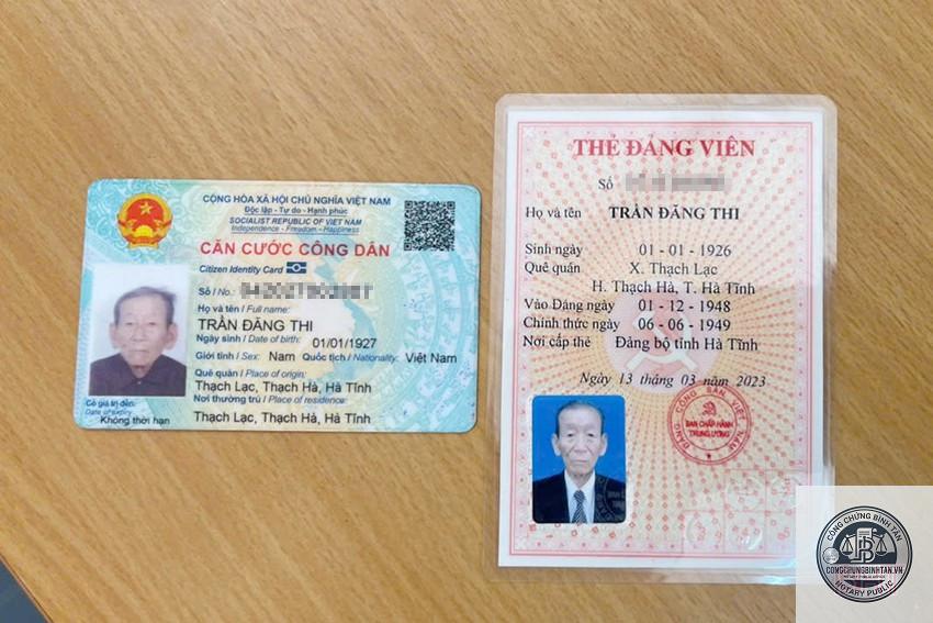 thẻ đảng viên - Hình 3