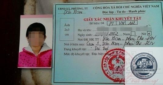 thẻ người khuyết tật - Hình 1