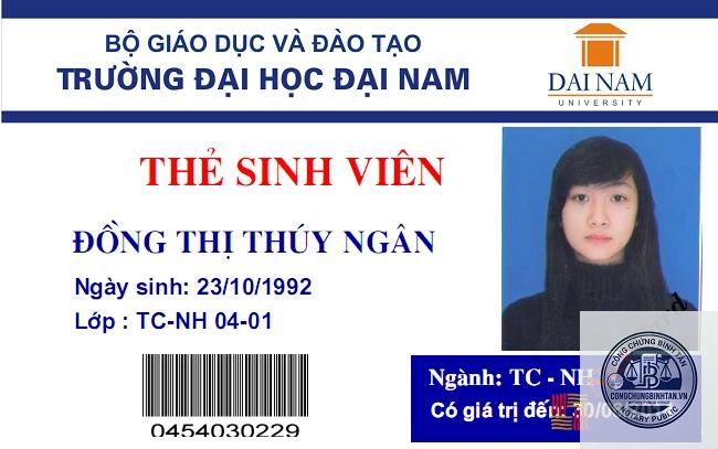 thẻ sinh viên - Hình 3