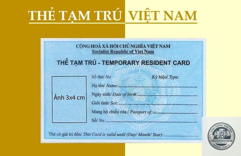 thẻ tạm trú - Hình 2