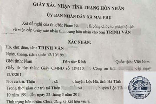 thời hạn giấy xác nhận độc thân - Hình 4