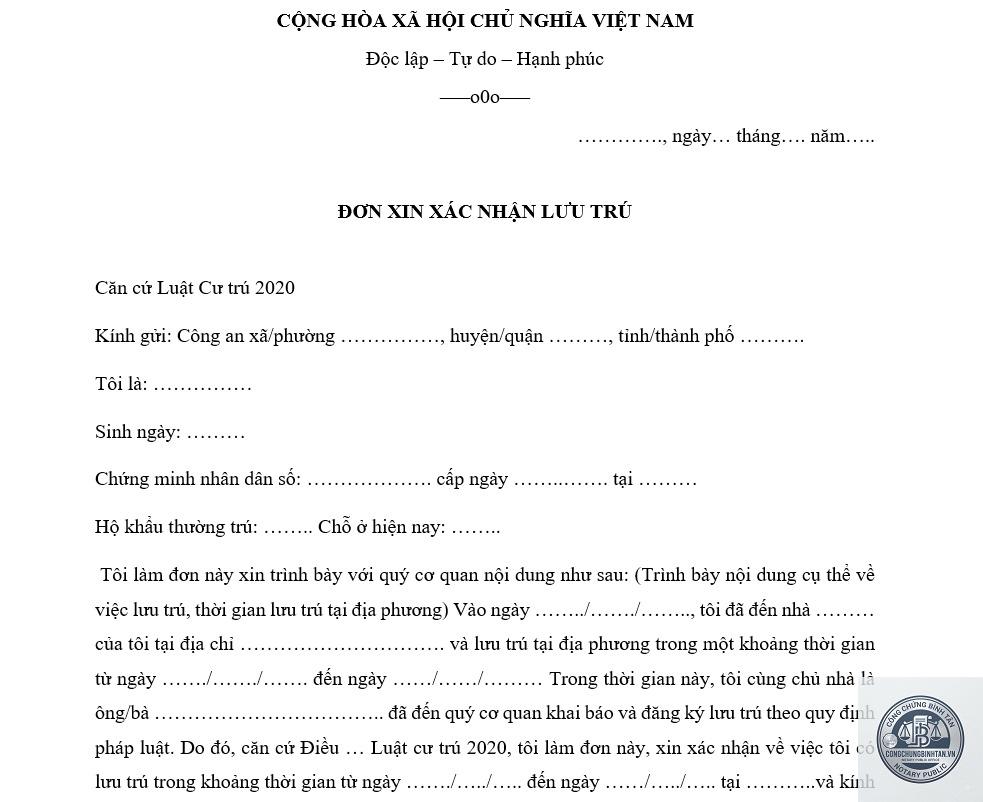 thông báo lưu trú - Hình 2
