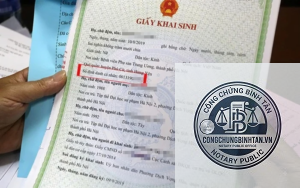 thủ tục cấp giấy khai sinh