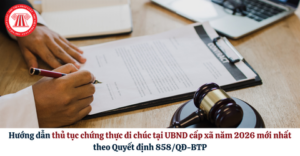 thủ tục chứng thực tại UBND