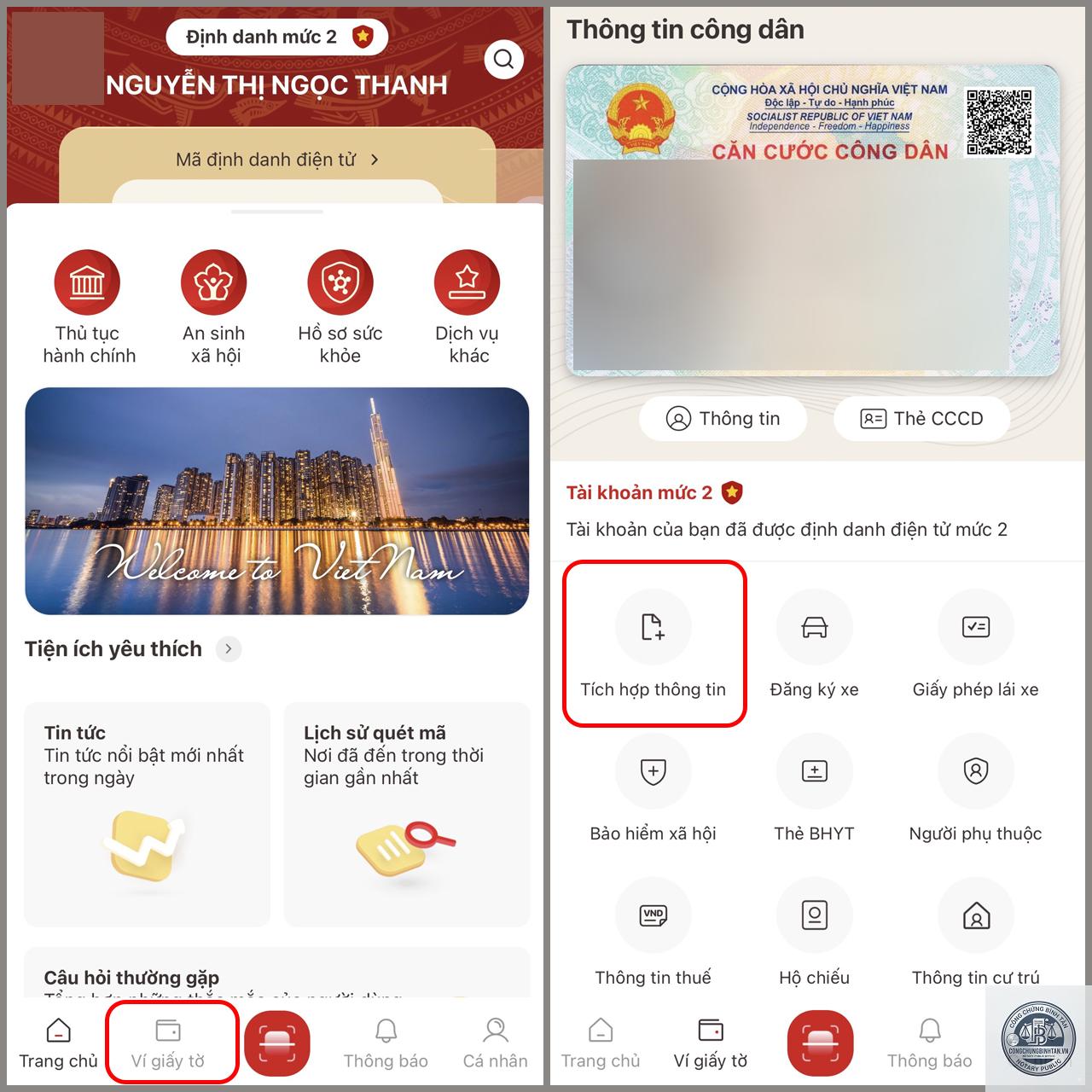 t&iacute;ch hợp căn cước v&agrave;o VNeID - H&igrave;nh 1