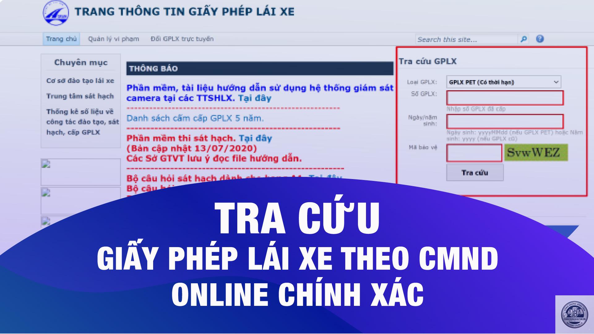 tra cứu bằng lái xe - Hình 4