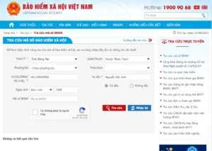 tra cứu bảo hiểm xã hội
