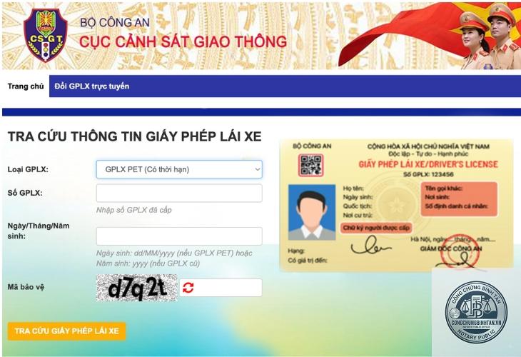 tra cứu giấy ph&eacute;p l&aacute;i xe - H&igrave;nh 5