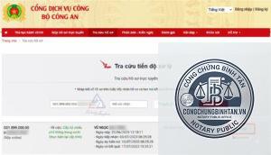 tra cứu kết quả hộ chiếu