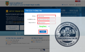 tra cứu lý lịch tư pháp