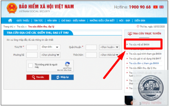 tra cứu mã số bảo hiểm