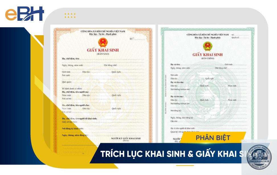 trích lục giấy khai sinh