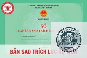 trích lục hộ tịch là gì