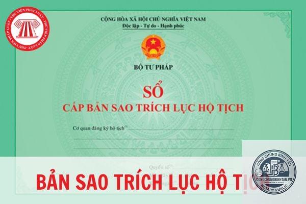 trích lục hộ tịch là gì