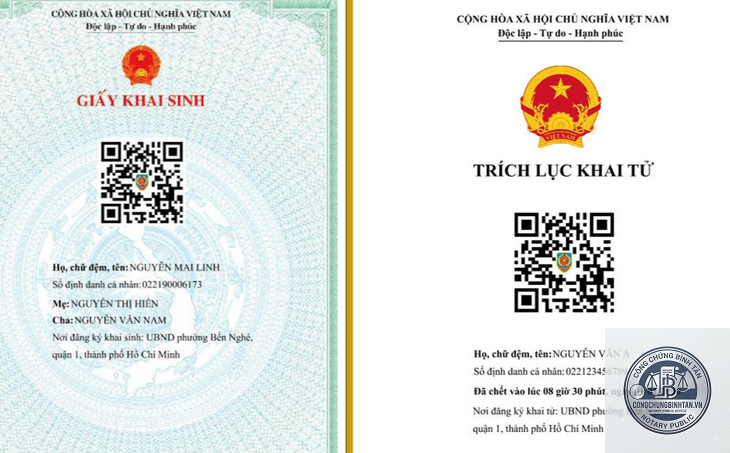 trích lục khai sinh điện tử - Hình 5