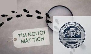 tuyên bố mất tích là gì