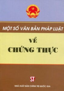 văn bản pháp luật về chứng thực