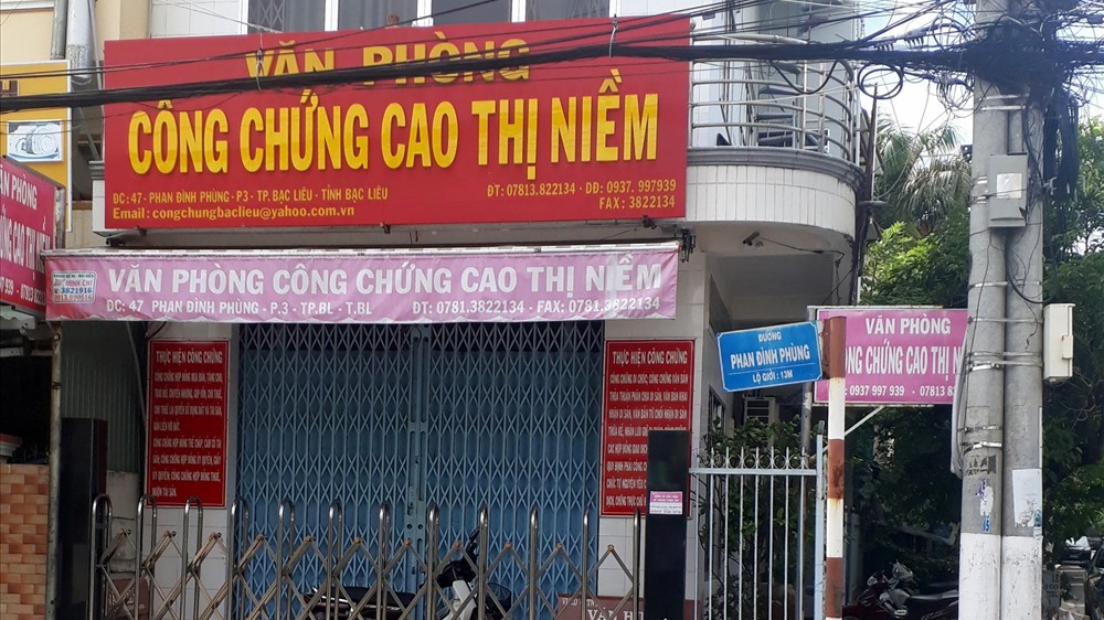 văn ph&ograve;ng c&ocirc;ng chứng Bạc Li&ecirc;u - H&igrave;nh 1