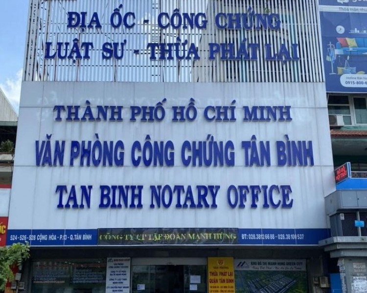 văn phòng công chứng Tân Bình