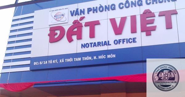 văn phòng công chứng đất việt | 430 đường Tô Ký, Xã Đông Thạnh, TP Hồ Chí Minh - Hình 1