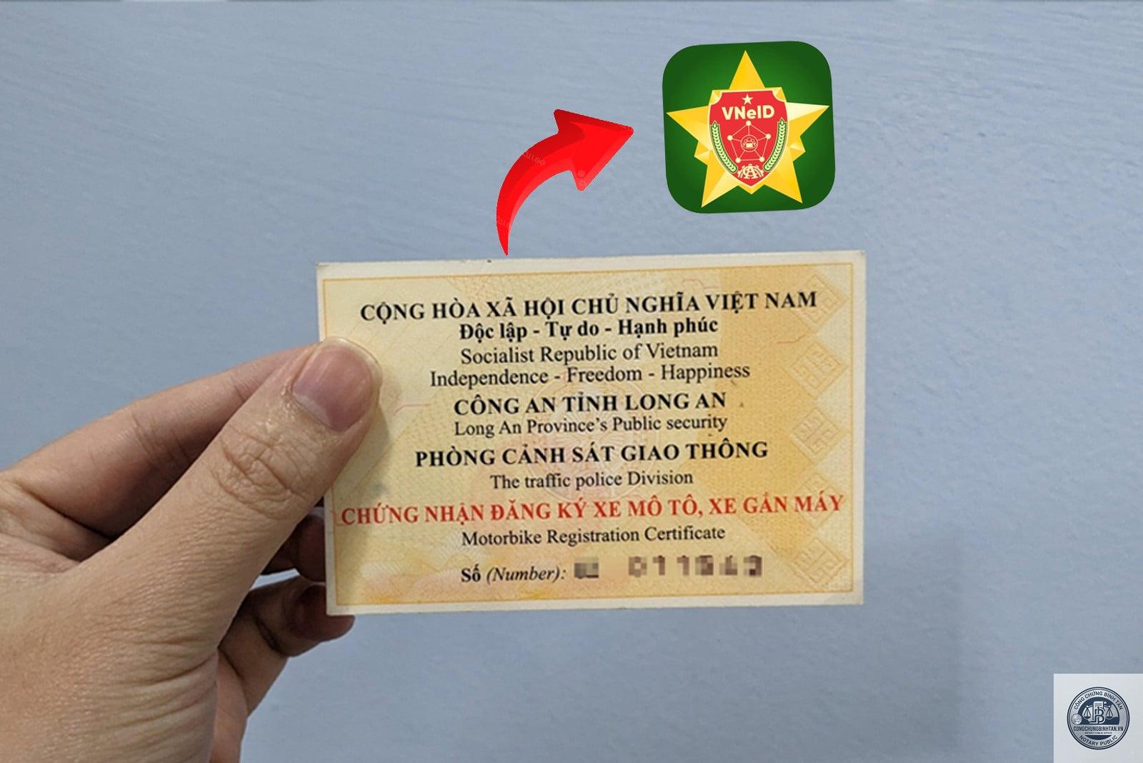 vneid c&oacute; thay giấy đăng k&yacute; xe kh&ocirc;ng - H&igrave;nh 1