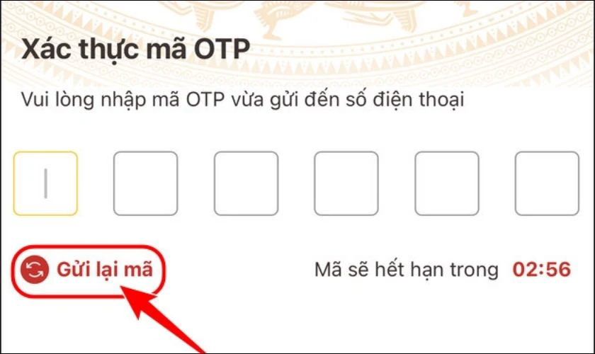 vneid không nhận otp